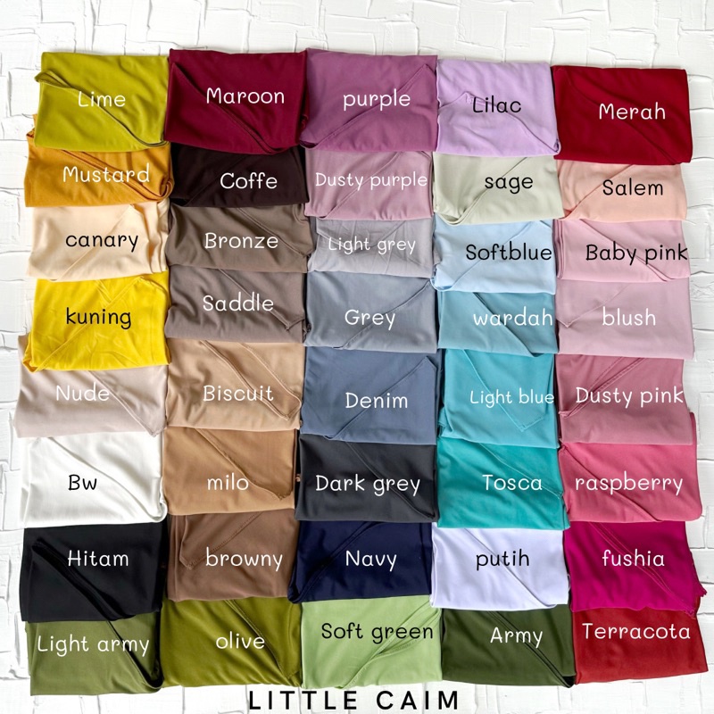 LITTLECAIM - ALISHA SEGITIGA HIJAB KATALOG 1 | hijab anak | pasmina instan anak