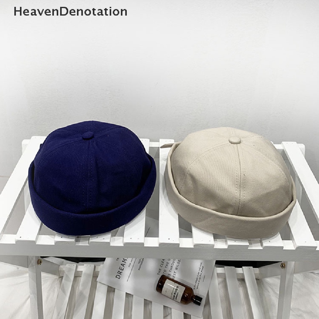 [HeavenDenotation] Brimless Hip Hop Beanie Kopiah Jalan Wanita Pria Kopiah Jalan Topi Rajut Portable Melon Cap Fashion Hiasan Kepala Caps HDV