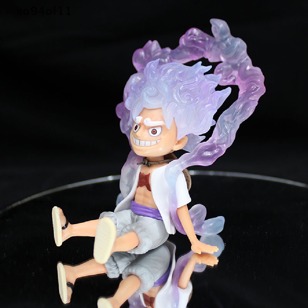 Xo 10cm One Piece Luffy Gear5 Tokoh Anime Dewa Matahari Nika Luffy Figure Patung OL