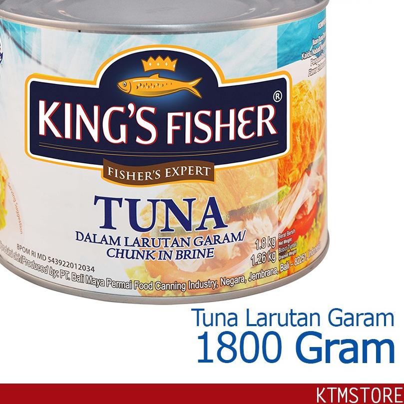 

➭ King's Fisher Tuna dalam Air Garam 1800 g Tuna in Brine Daging Tuna Makanan Kaleng ♡
