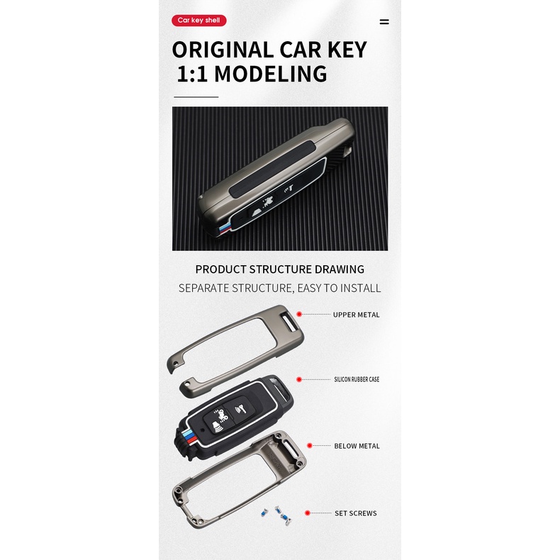 [Tersedia] Untuk Honda All New PCX 160 Vario 160 Vario 125 2023 Scoopy 2023 Keyless Remote Control Zinc Alloy Silikon Perlindungan Penutup Kunci Mobil Keychain Holder