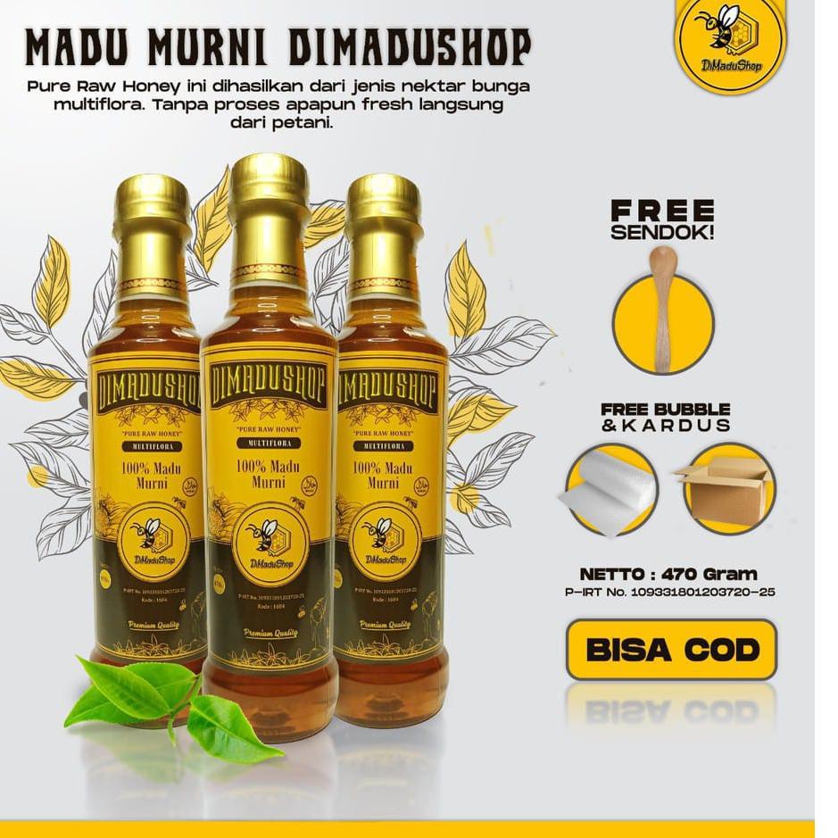

Original Madu Asli - Madu Murni 470Gr Nektar Multiflora 100% Pure Raw Honey grosir