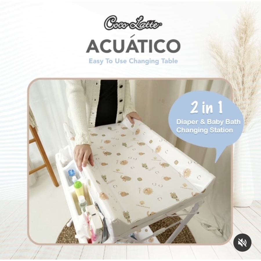Cocolatte Acuatico Baby Tafel | Tempat Ganti Popok dan Bak Mandi Bayi