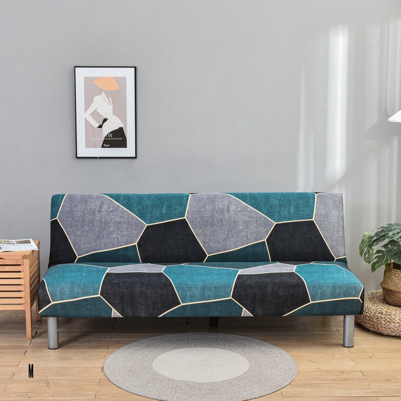 Penutup Sofa Elastic Cover Sofa Bed Elastis Pattern Modern Menarik Sarung Sofa Bed One Size