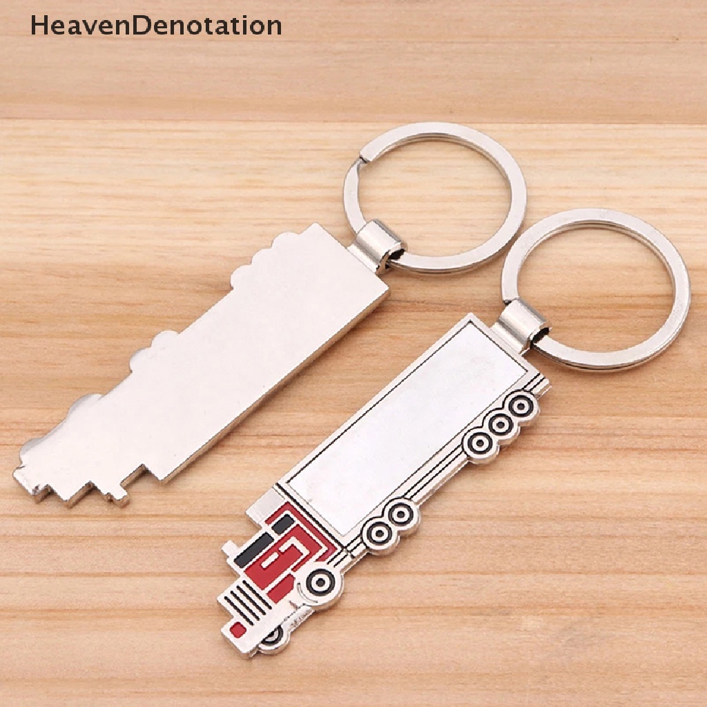 [HeavenDenotation] Fashion Lucu Logam Truk Truk Truk Truk Gantungan Kunci Mobil Keyfob Keychain Hadiah Indah Keyring HDV