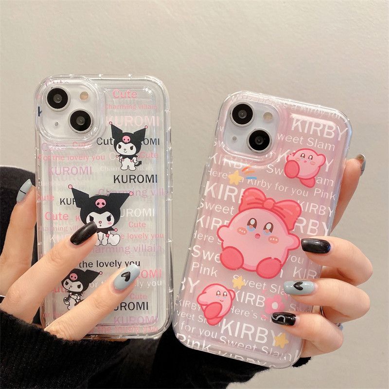 IPHONE Casing Transparan Lucu Kompatibel Untuk Iphone14 13 11 12 Pro XS Max X Xr7 +8 Plus Casing Ponsel Lembut TPU Silikon Shockproof Cover