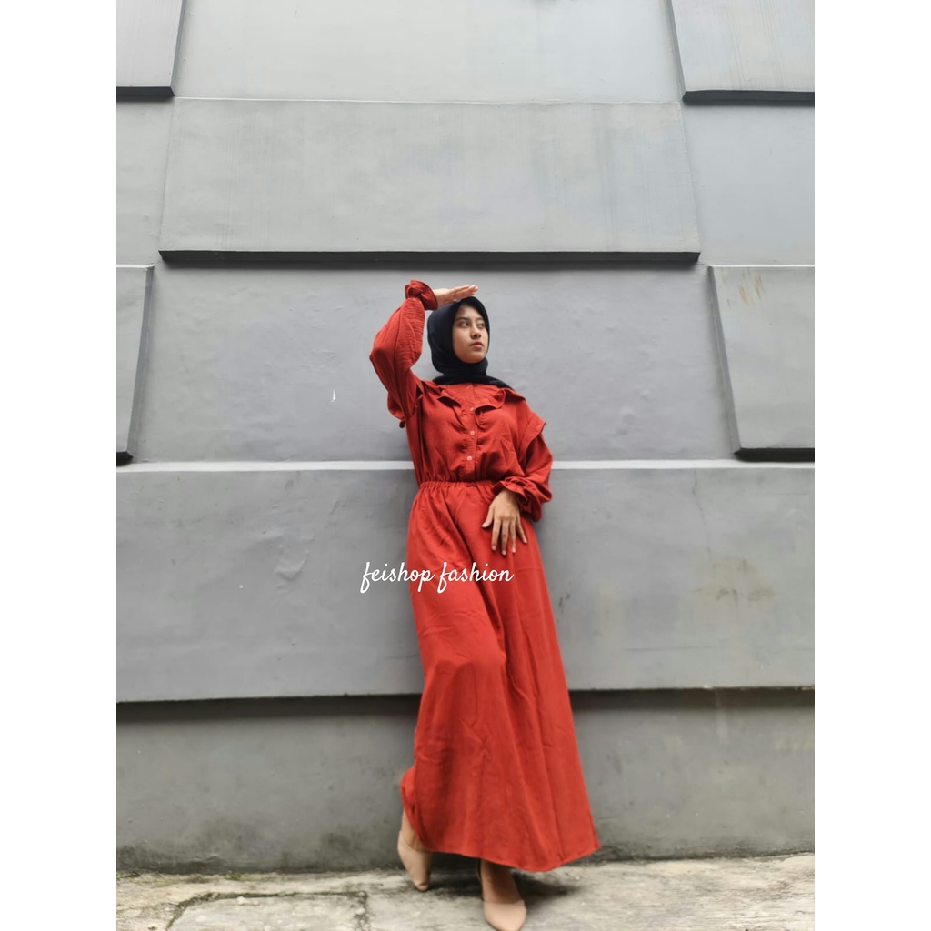 VISTA DRESS MAXY CRINGKEL // DRESS WANITA MUSLIMAH