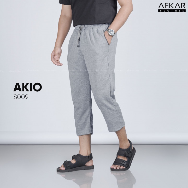 AFKAR Celana Sirwal Santai Kaos Pria 7/8 Pants AKIO