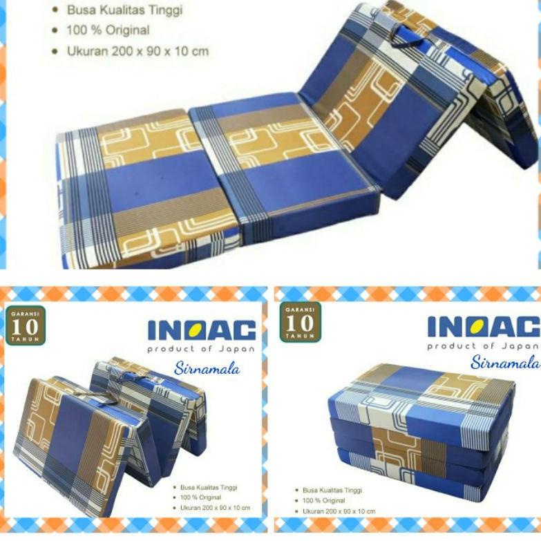 Dijamin Ori>/ KASUR LIPAT BUSA INOAC JAPAN QUALITY TEBAL 10CM / 14CM BISA DIVACUM
