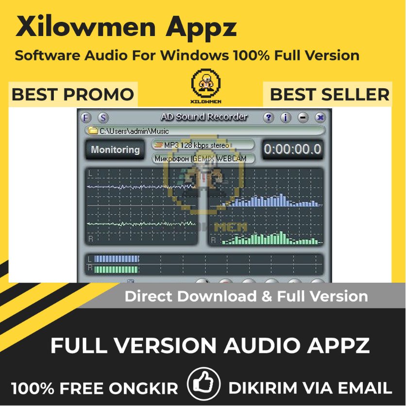 [Full Version] Adrosoft AD Sound Recorder Pro Lifetime Audio Software WIN OS