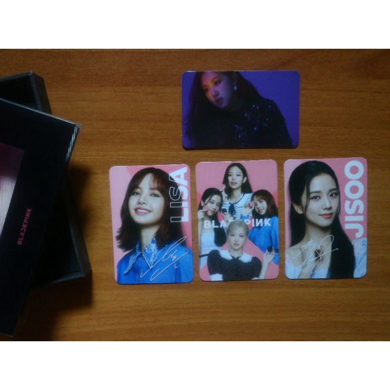 pc rose square up with oreo blackpink (lisa jisoo group photocard)