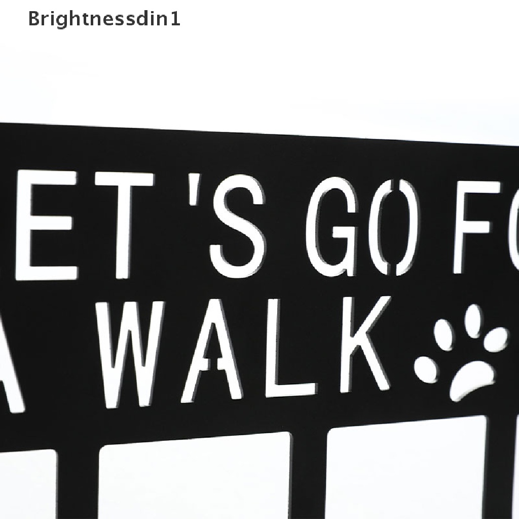 [Brightnessdin1] Metal Pet Dog Leash Hanger Hook Dog Leash Rak Dinding Holder Dengan Paku Gratis Gantungan Butik