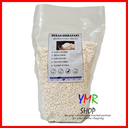 Beras Shirataki Sirataki Konnyaku Shiratake Rice Halal Diet Keto 150Gr / 250Gr / 500Gr / 1kg DEBM Diabetes