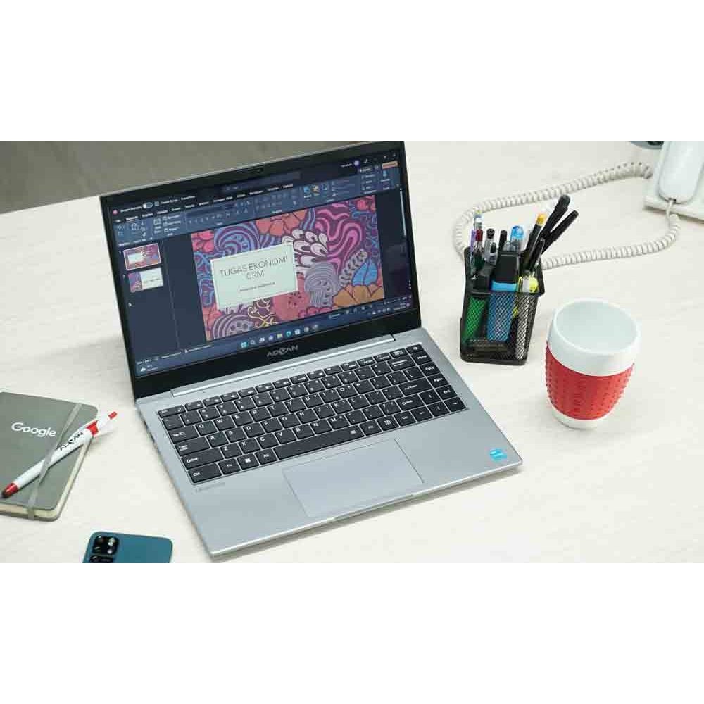 LAPTOP ADVAN SOULMATE CELERON N4020 WIN 11 RAM 4GB ROM 128GB GARANSI RESMI