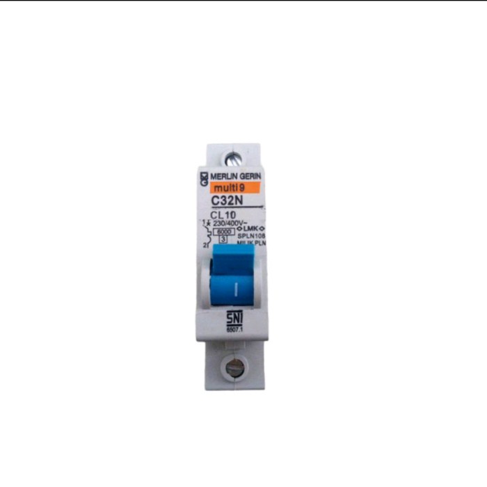 Terlaris Mcb Multi9 Merlin Gerin 10A 10 A Ampere A Pln Cl10 2200W Multi