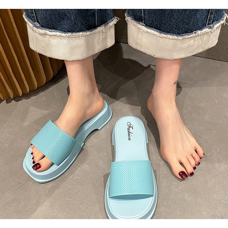 ☀CAMILO☀ SF30 Sandal Wanita Model Selop Flip Flop Warna Sandal Jelly