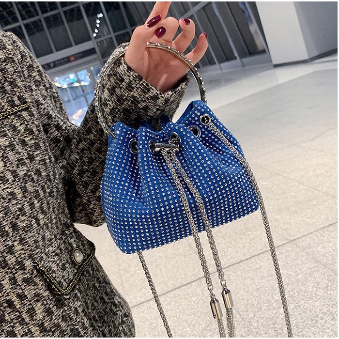 JK C8884 1KG MUAT 3PCS TAS SELEMPANG PESTA MANIK SERUT BLING BLINK CLUTCH HANDBAG ELEGAN E5163
