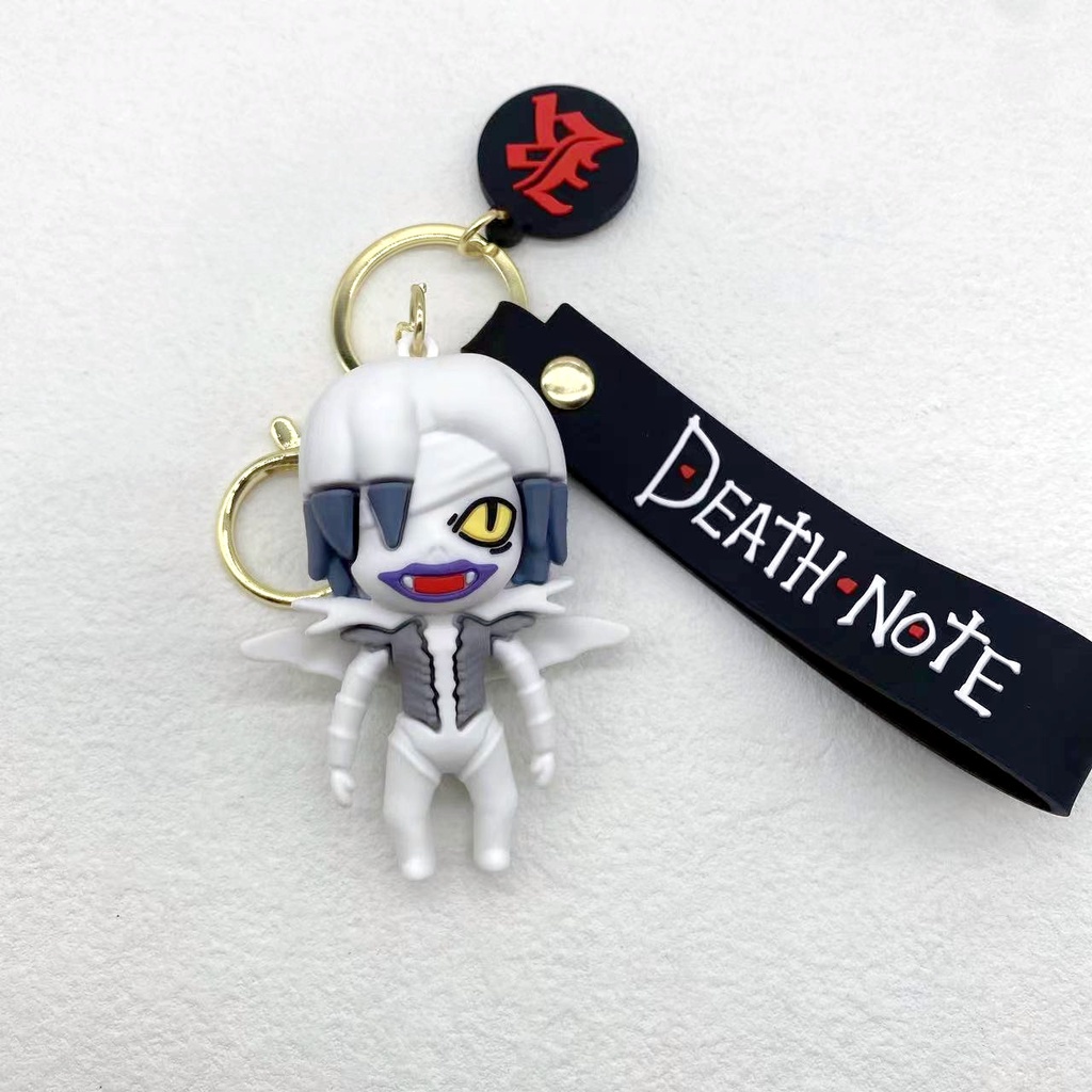 Anime DEATH NOTE Light Killer Ryuk Figure Gantungan Kunci Kartun Cosplay PVC Key Rings Trinket Props Bag Doll Key Buckle