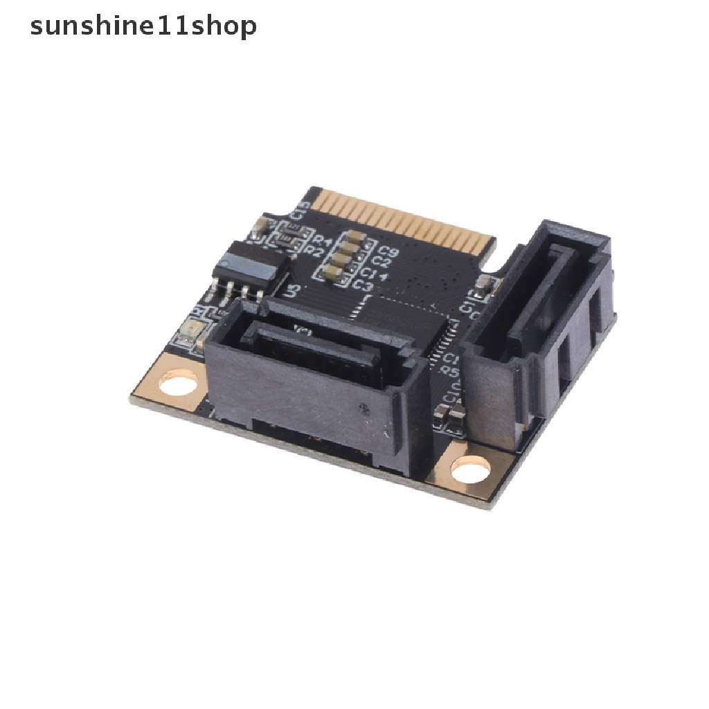 Sho ASM1061 Kartu Ekspanding Mini PCIE to SATA3.0 adapter Converter Controller N