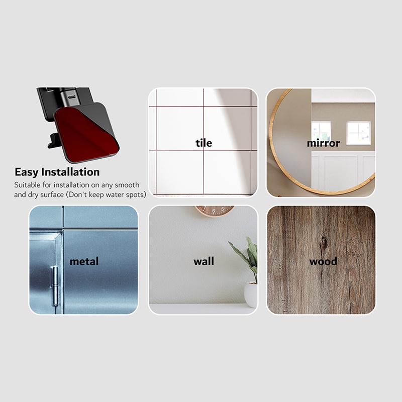 [AYBx] Baju Kaos Distro Pria Wanita Lengan Pendek Punch Free Wall Mounted Holder Foldable Extend Support Dudukan Ponsel Stand Adjustable Stretch