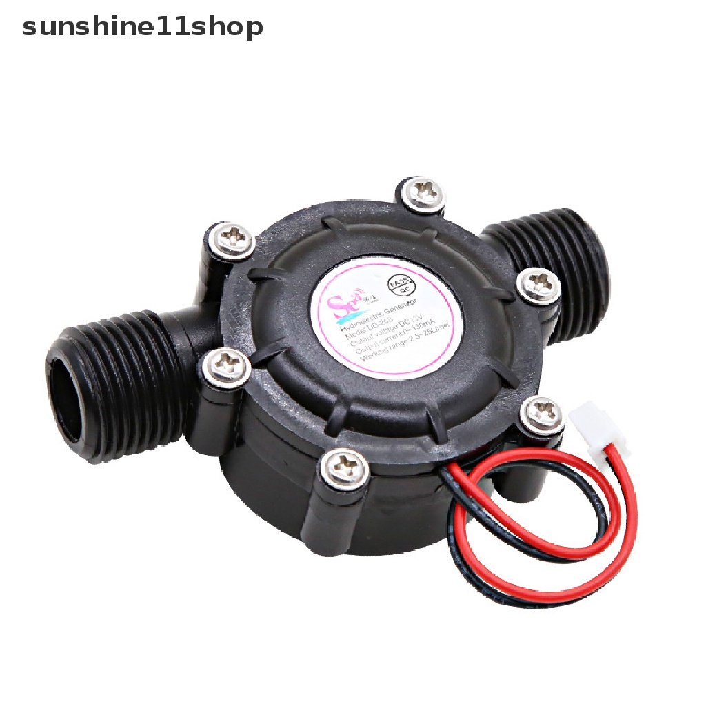 Sho Micro Generator Micro-hydro DC Water Flow Pump 12V Aliran Air Generator Turbin Generator Hydroelectric Tap Water Flow Hidrolik N