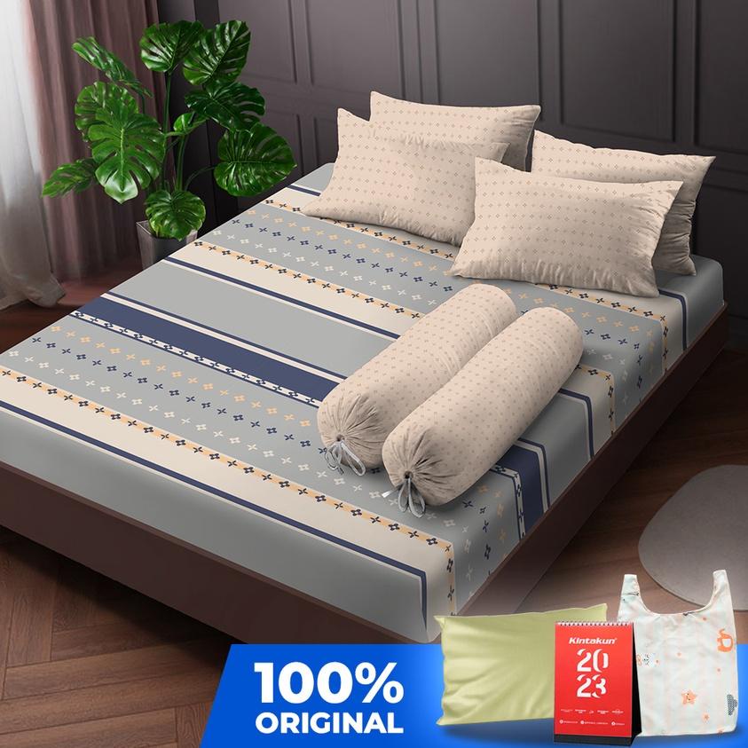 ➾ Kintakun Sprei Flat /200 Madana Aesthetic Dluxe Microtex Krem ♟