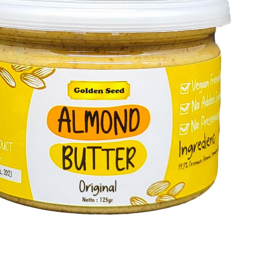 

♞ SELAI ALMOND PREMIUM 125 GRAM - ALMOND BUTTER SUGAR FREE - GLUTEN FREE - VEGAN ☏