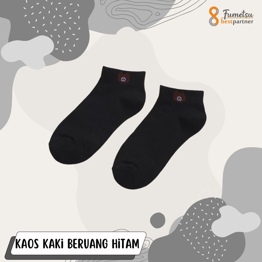 Kaos Kaki Wanita Pria Fashion Unisex Motif Beruang Kaos Kaki Wanita Import Kekinian