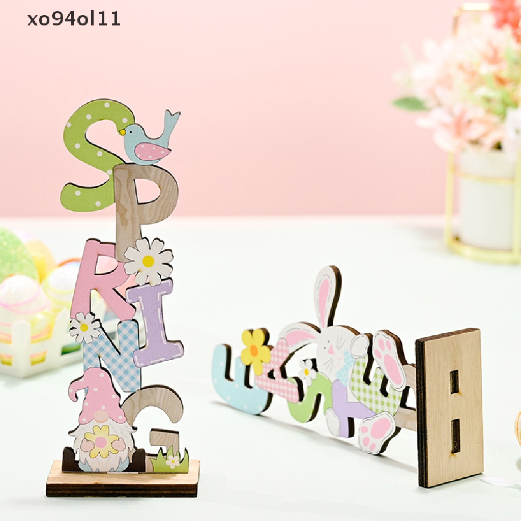 Xo Easter Spring Ornament Easter Decor Untuk Perlengkapan Pesta Telur Kelinci Rumah OL