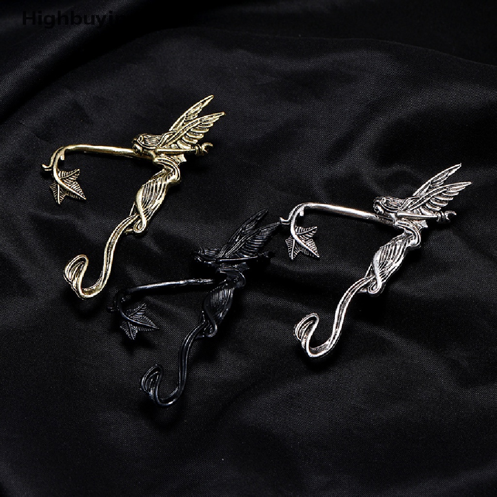 Hbid Punk Fairy Ear Cuff Earring Vintage Goth Devil Angel Dark Elf Ear Clip No Earrings For Women Halloween Earcuff Jewelry Party Glory