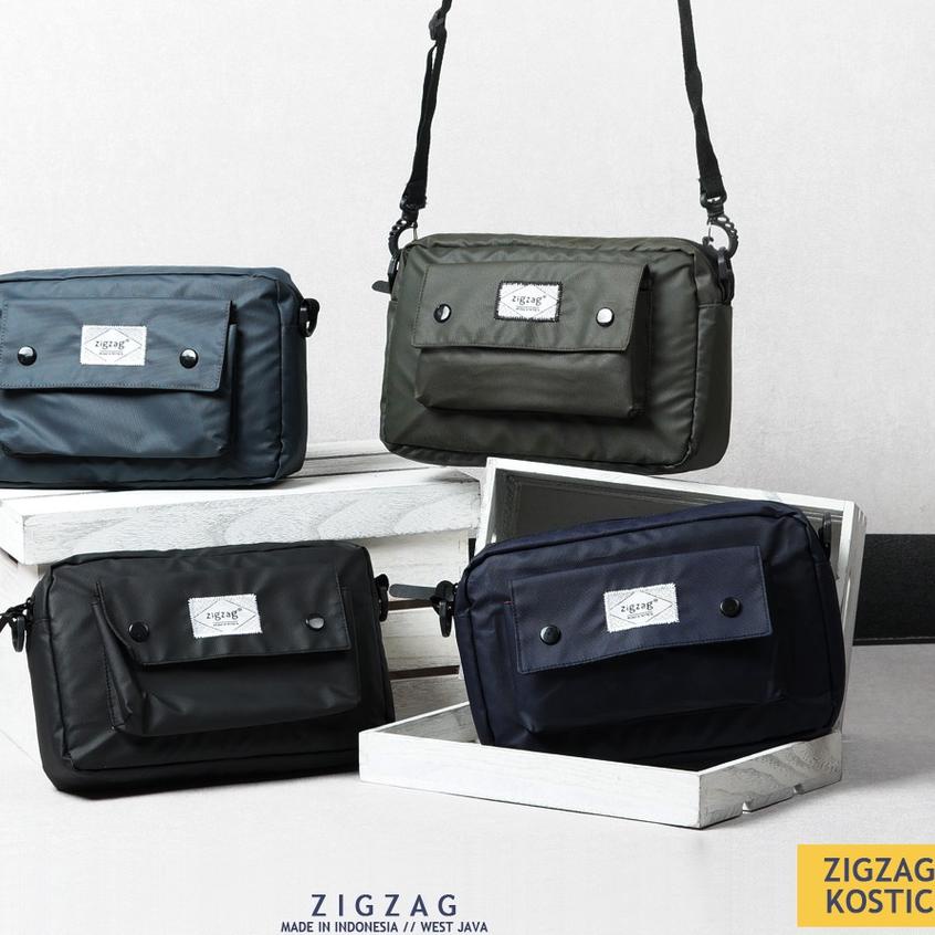 ◘ ZIGZAG Costic Tas Selempang Pria / Tas Selempang Pria / Tas Premium ➪