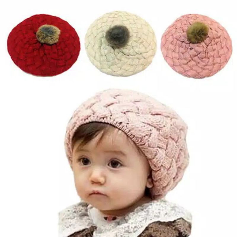 (DLL) Topi Rajut bayi model nanas - kupluk anak - pineapple baby hat