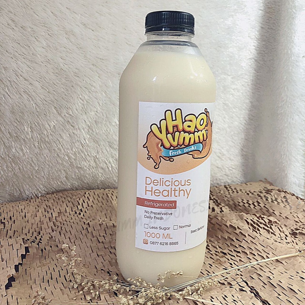 HeYo Susu Kedelai Murni / Soya Milk FRESH setiap hari (VC)