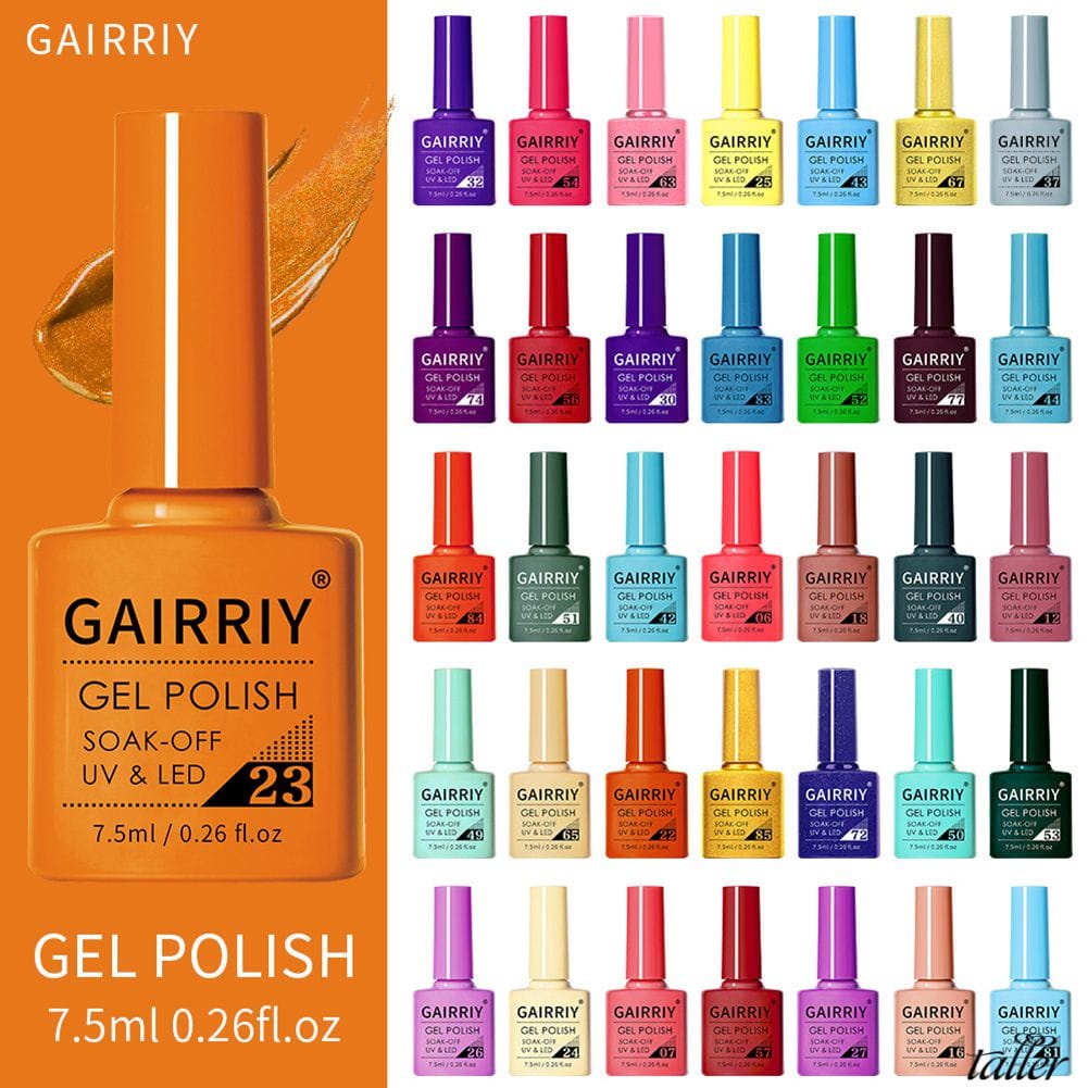 GAIRRIY (01-50) Kutek Gel Uv Nail Polish Art Cat Kuku Murah Bagus