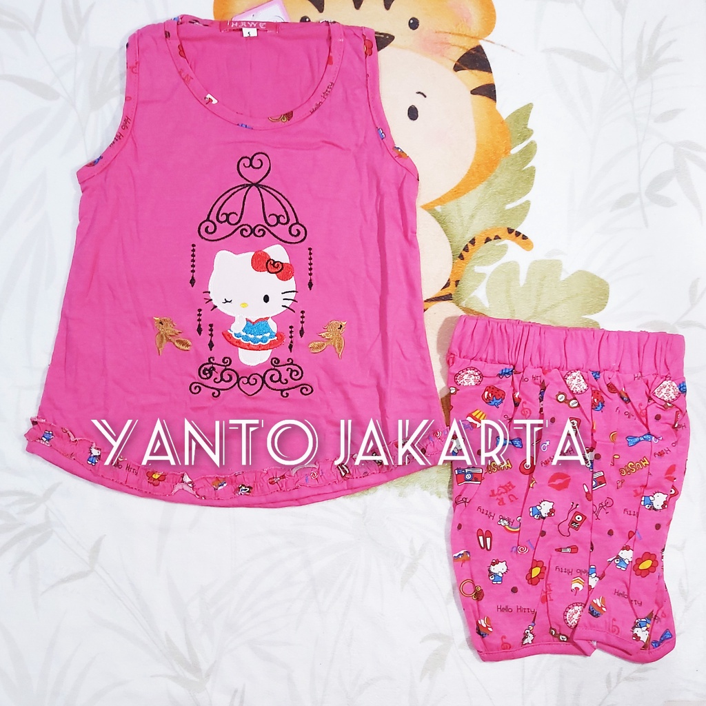 STELAN SINGLET ANAK PEREMPUAN BORDIR 1-5 TAHUN