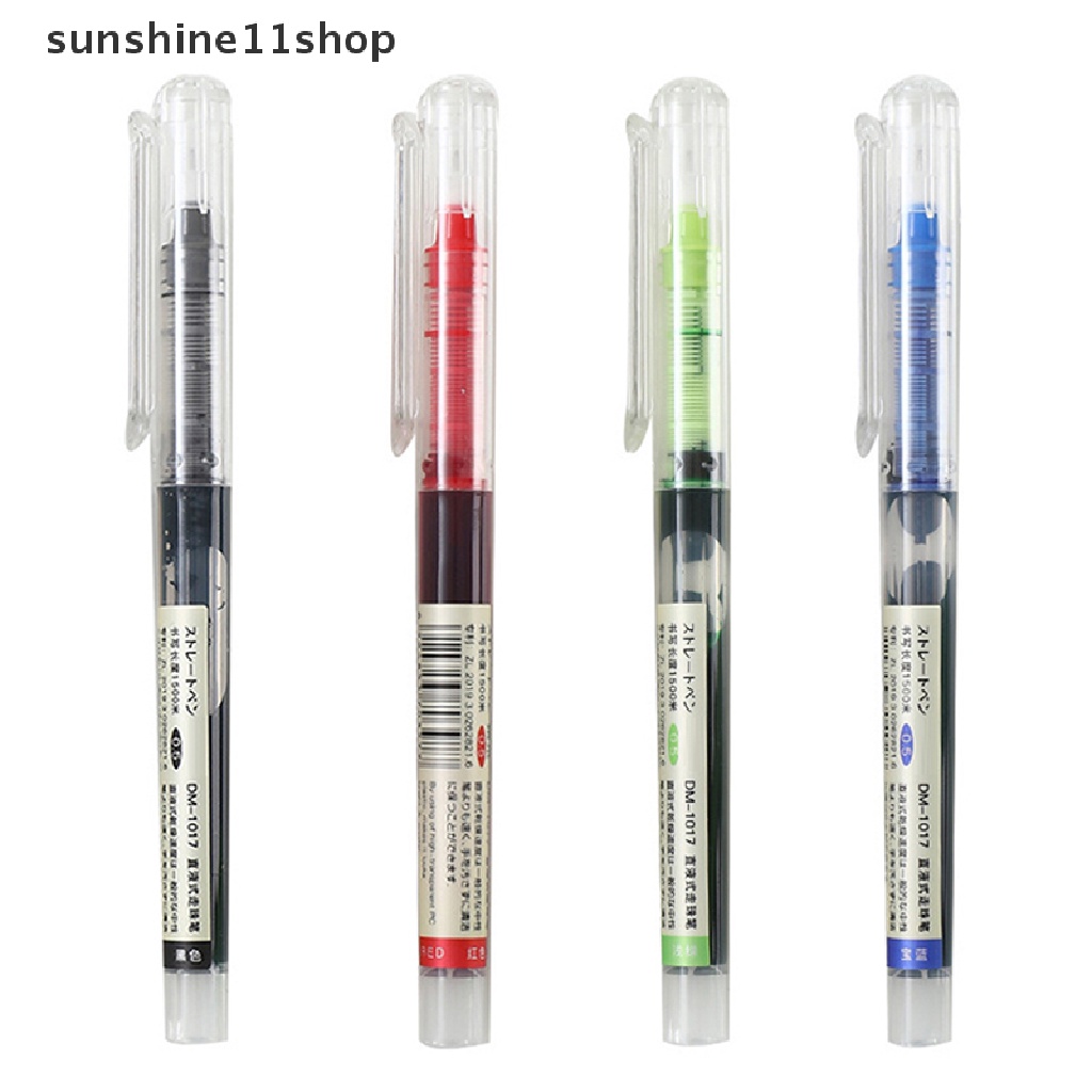 Sho Color Quick-drying Large-Kapasitas 0.5mm Ink Mark Gel Pen Liquid Rollerball Pen Wrig Diary Alat Tulis Kantor Freen Pengiriman N