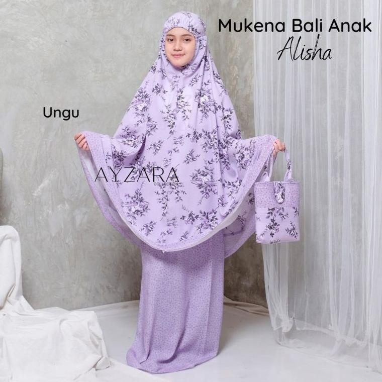 READY Mukena Anak Bali Alisha Katun Rayon Adem Ayzara
