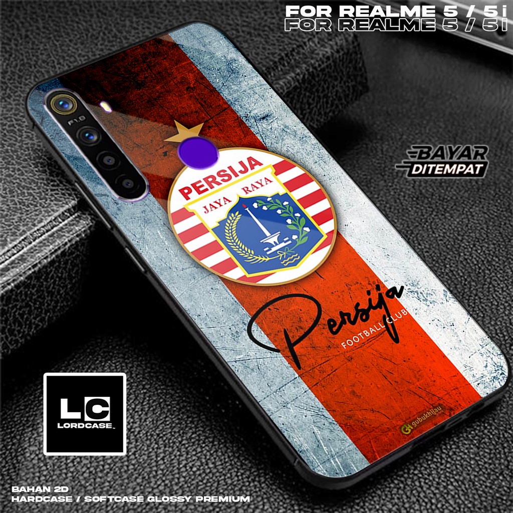 Case REALME 5 / REALME 5i - Casing Hp Terbaru 2023 Case lord case14 [ case PSSI ] Silikon Hp Mewah -