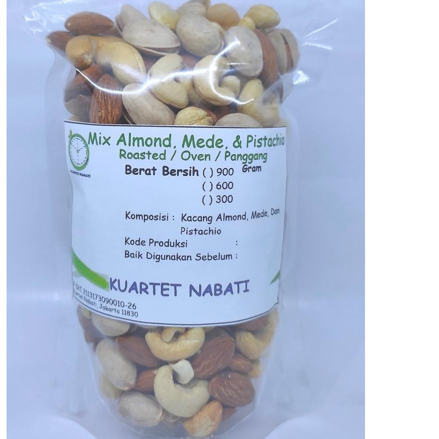 

❄ 300gr Roasted Almond - Mede / Cashew - Pistachio - Panggang / Oven ➥