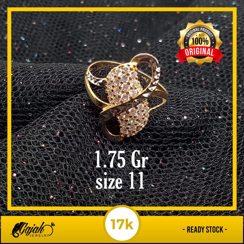 Cincin emas 17k - 1.75 gr kadar 750 - 4192