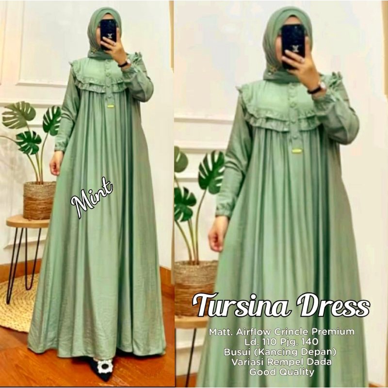 TURSINA BAJU GAMIS WANITA TERBARU BY MEGA