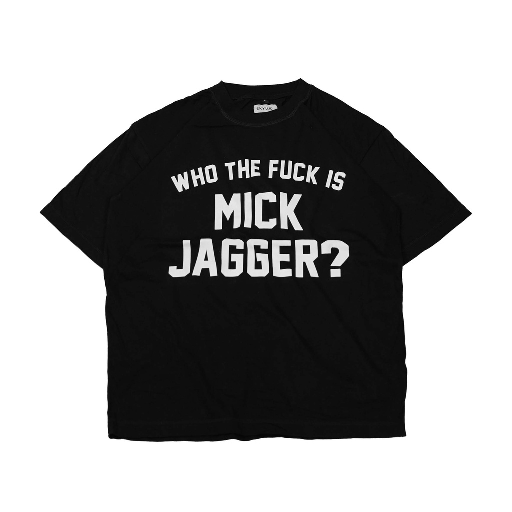 OVERSIZED WHO THE MICK JAGGER BLACK Tshirt kaos by Ekyu