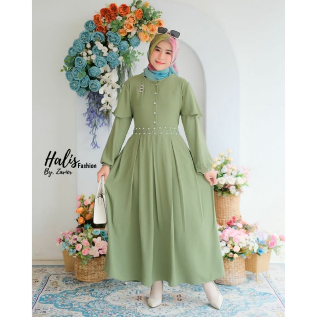 gamis crinkle payet