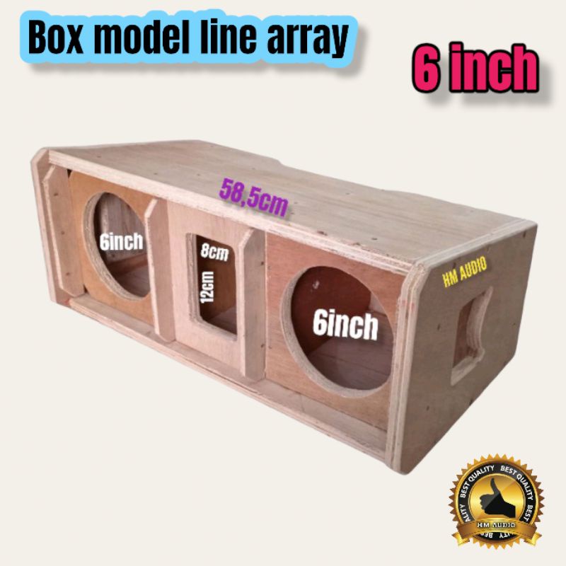 Box 6 inch Line array 6 inch Double bahan triplek 2cm