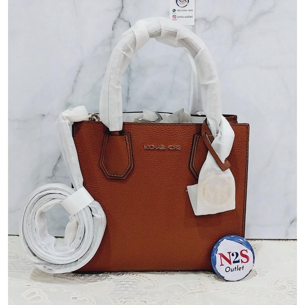 michael kors tas wanita MK 64 mercer original brown solid