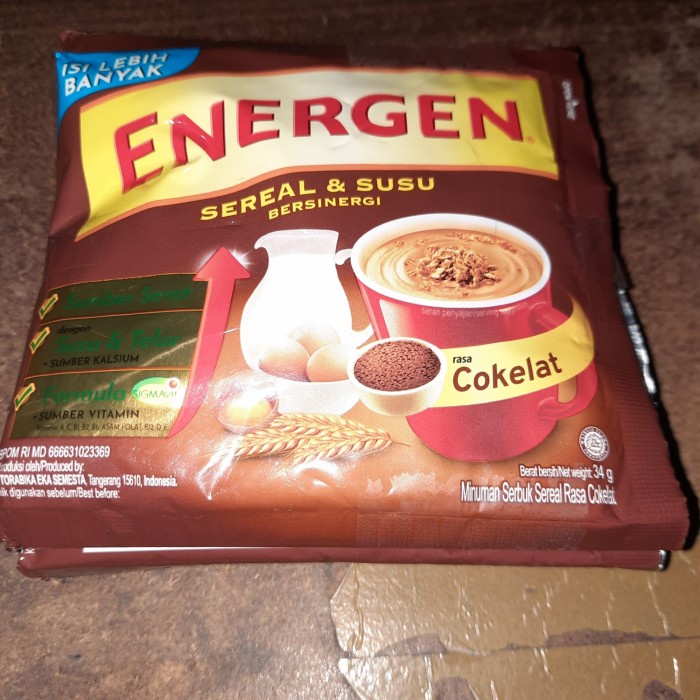 

Energen Sereal & Susu Cokelat 10S x 34gr