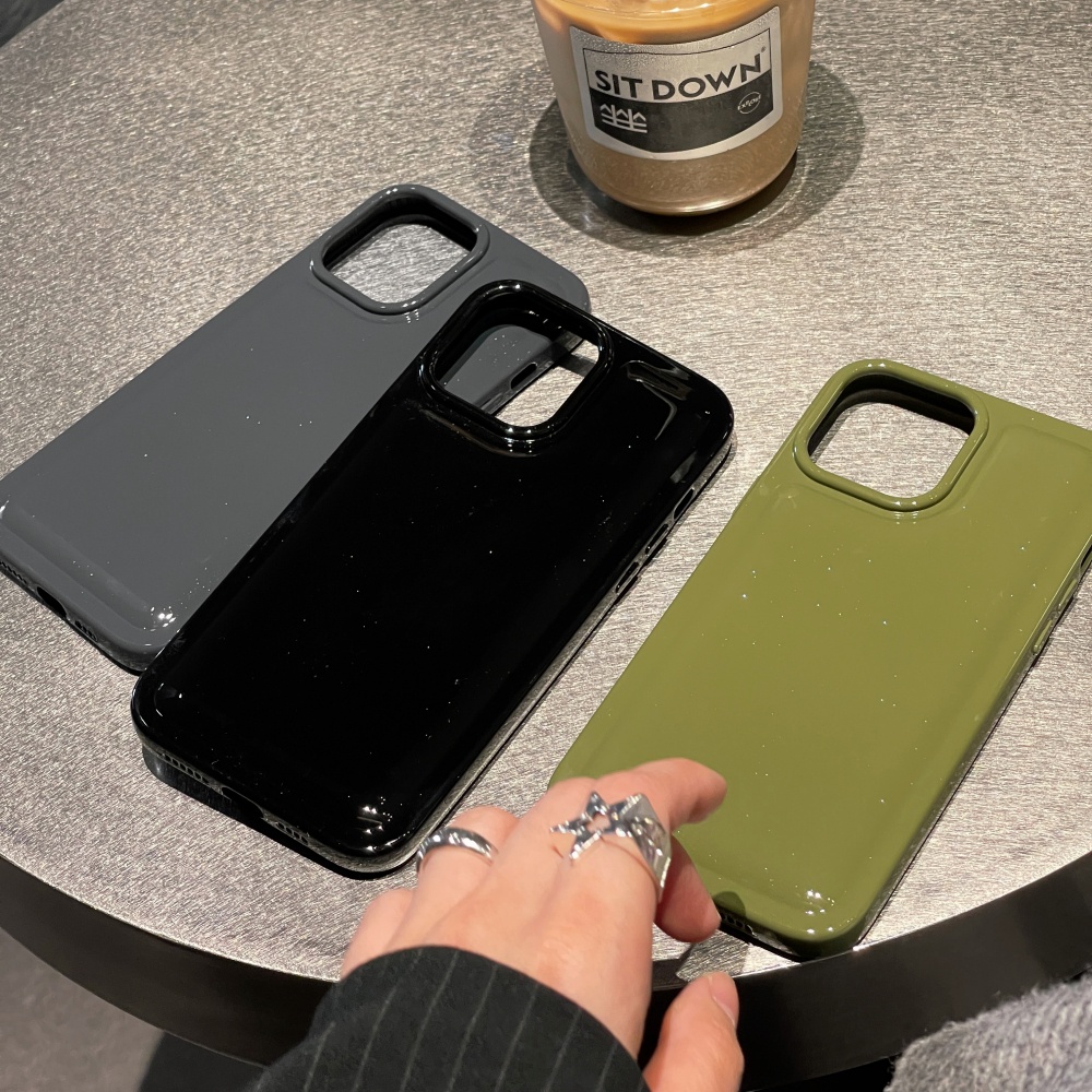 Starlight Warna Airbag Casing Ponsel Silikon Cair Shockproof Untuk iPhone 14 Pro Max13 12 11 Pro Max14 Plus Soft Case Casing iPhone XS MAX XR X