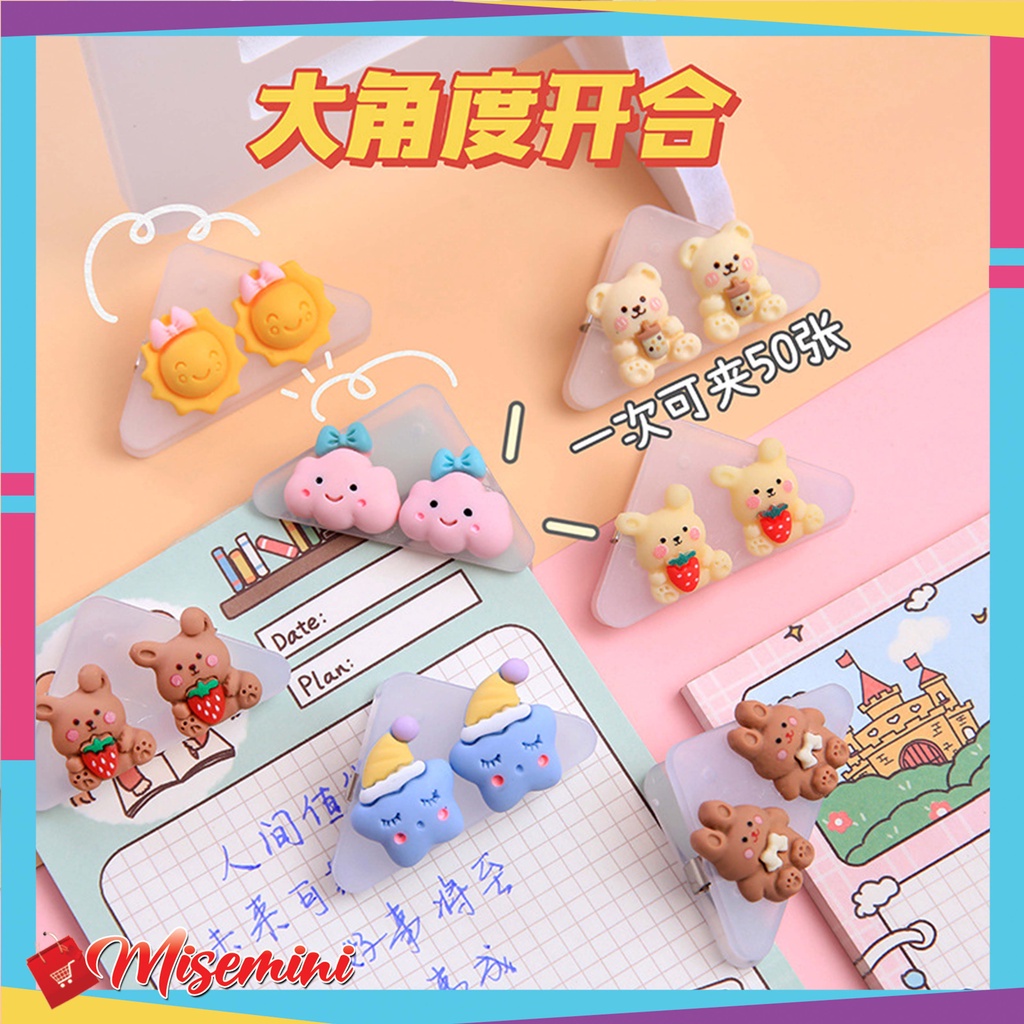 

Ⓜ️Ⓜ️️Penjepit Kertas Klip Sudut Kertas Segitiga Push Pin Karakter Lucu Akrilik