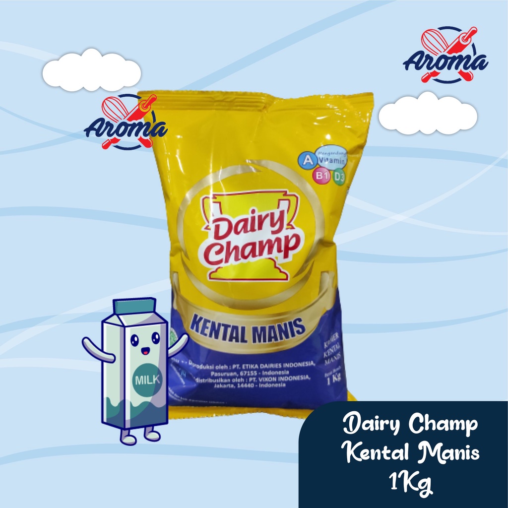 

Dairy Champ SKM Kemasan Bantal 1kg | Susu Kental Manis