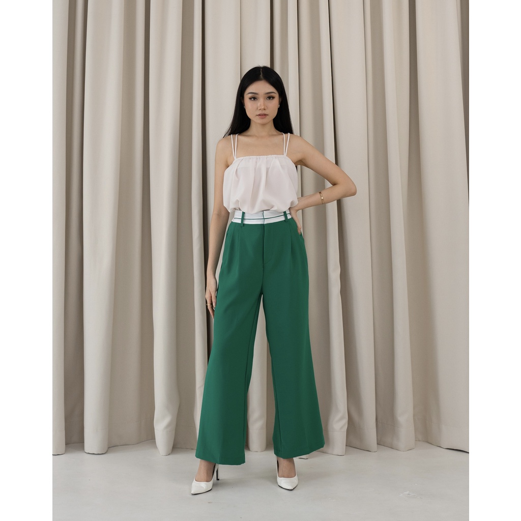 Beige Studio - Pierce Pants | Bawahan Celana Panjang High Waist Kulot Wanita